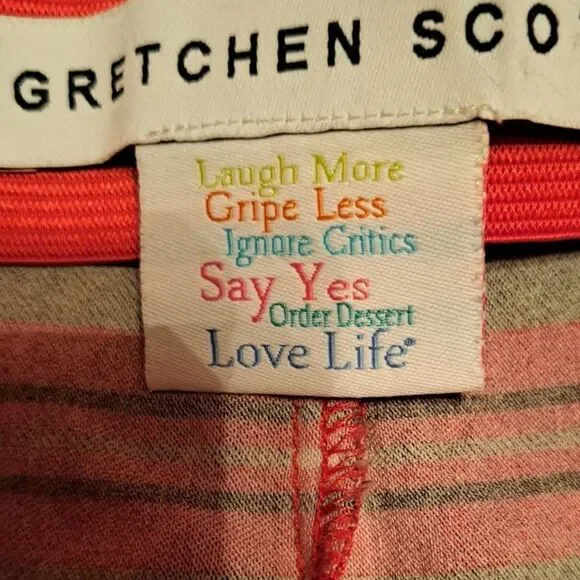 Gretchen Scott Gripe Less Tartan Pull-on Plaid Pants Size Small Ankle Crop - Picture 10 of 13